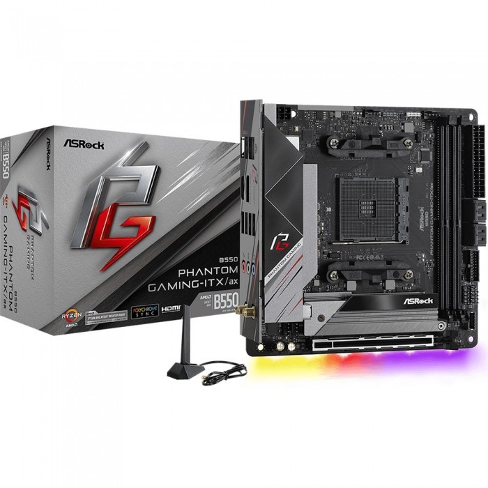 Материнская плата ASRock B550 PHANTOM GAMING-ITX/AX