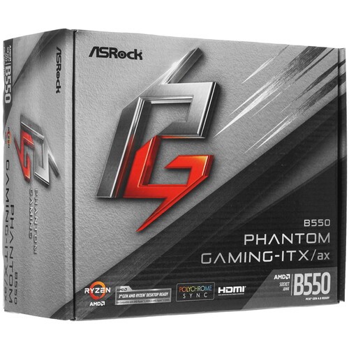 Материнская плата ASRock B550 PHANTOM GAMING-ITX/AX