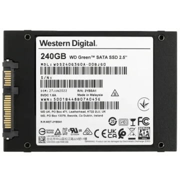 Твердотельный накопитель Western Digital 240 Gb Green (WDS240G3G0A)