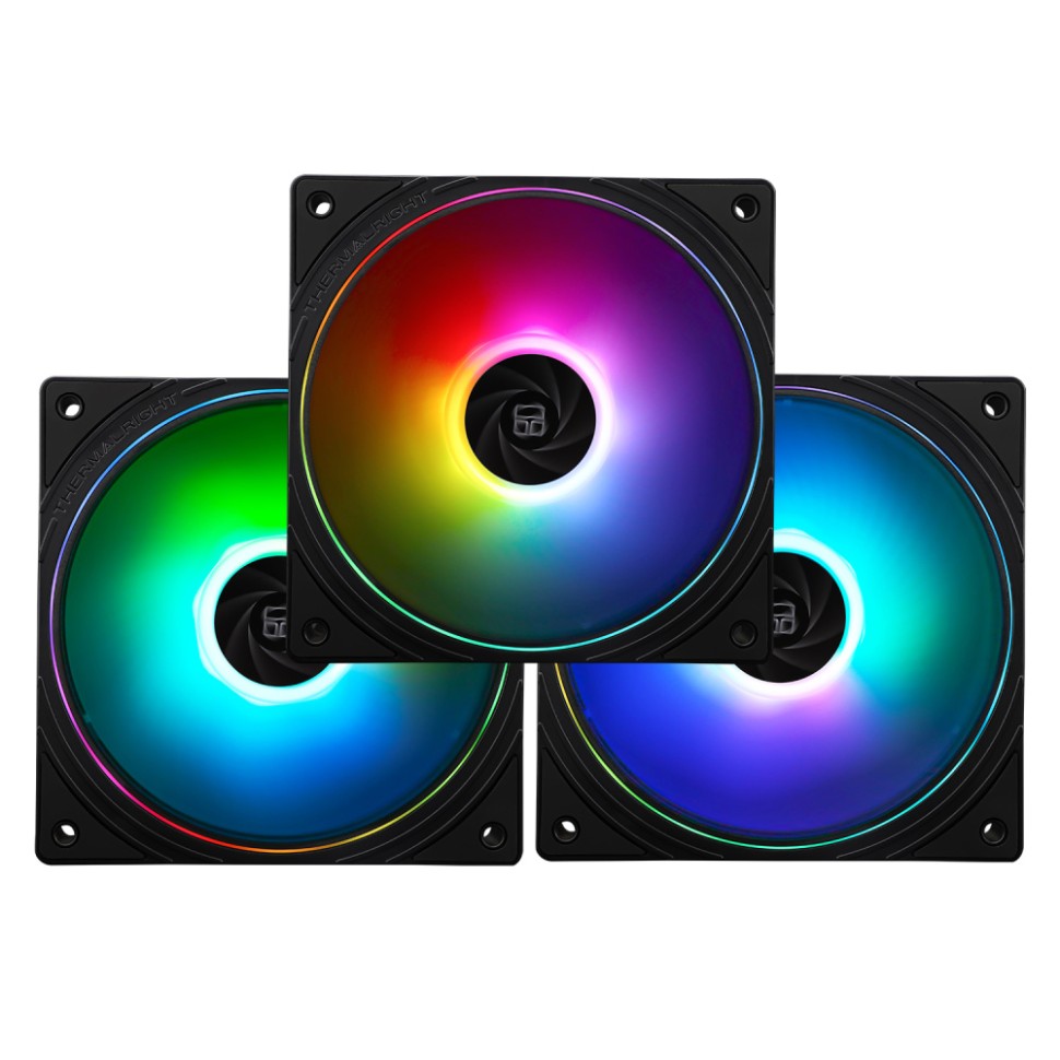 Комплект вентиляторов для корпуса Thermalright TL-S12-S ARGB Black (TRTLS12S.3P)