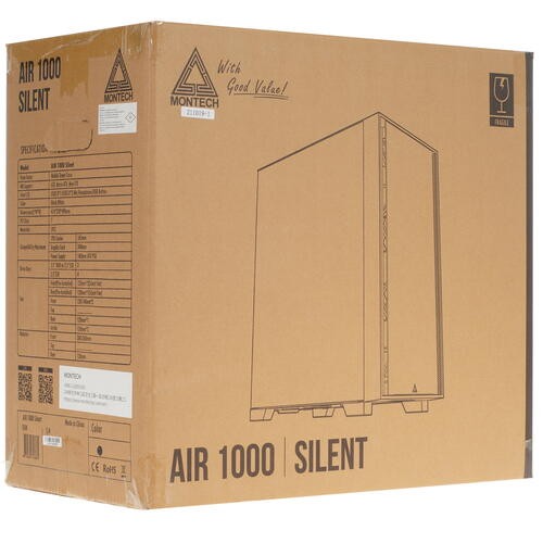Компьютерный корпус Montech AIR 1000 SILENT Black (AIR1000SB)