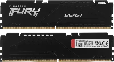 Оперативная память 64 Gb 6000 MHz Kingston FURY Beast Black (KF560C30BBK2-64)