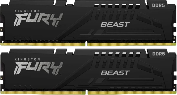 Оперативная память 64 Gb 6000 MHz Kingston FURY Beast Black (KF560C30BBK2-64)