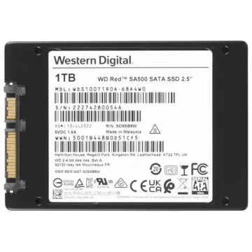 Твердотельный накопитель Western Digital 1000 Gb Red (WDS100T1R0A)