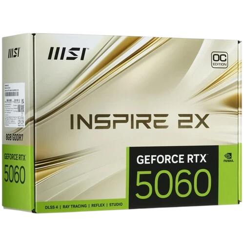 Видеокарта MSI (G5060-8I2C) GeForce RTX 5060 8G INSPIRE 2X OC