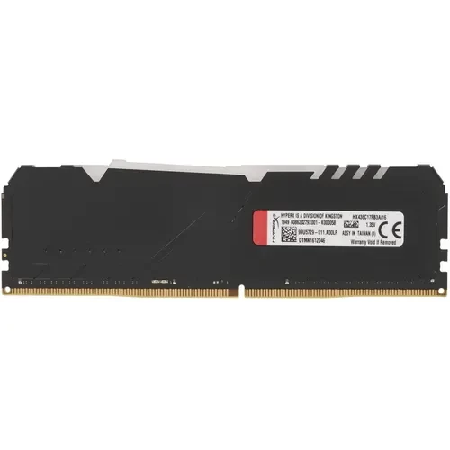 Оперативная память 16 Gb 3600 MHz Kingston HYPERX FURY Black RGB (HX436C17FB3A/16)