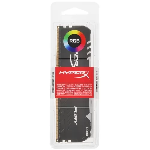 Оперативная память 16 Gb 3600 MHz Kingston HYPERX FURY Black RGB (HX436C17FB3A/16)