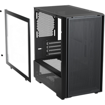 Компьютерный корпус XASTRA A400M 3FRGB TG Black (A400M-2FC14F-1FC12F)