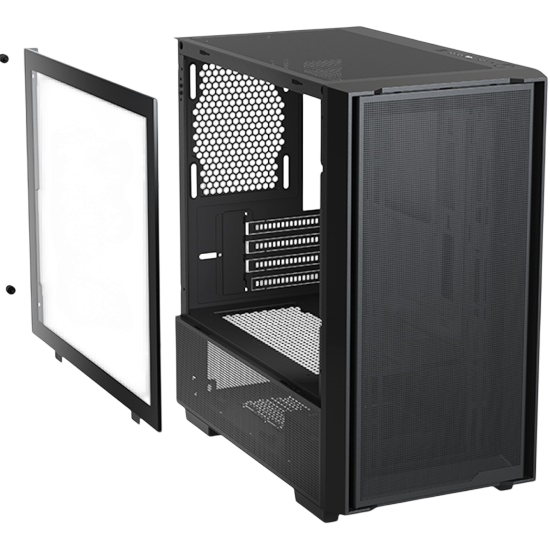 Компьютерный корпус XASTRA A400M 3FRGB TG Black (A400M-2FC14F-1FC12F)