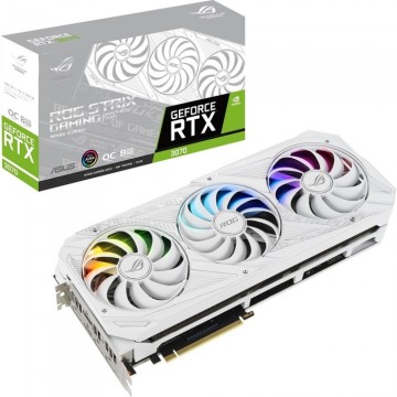 Видеокарта ASUS (ROG-STRIX-RTX3080-O10G-WHITE-V2) GeForce RTX 3080 10GB ROG Strix White Edition OC V2