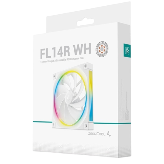 Вентилятор для корпуса Deepcool FL14R WH Reverse ARGB White