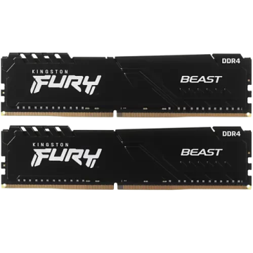 Оперативная память 64 Gb 3200 MHz Kingston FURY Beast Black (KF432C16BBK2/64)