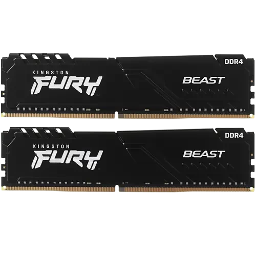 Оперативная память 64 Gb 3200 MHz Kingston FURY Beast Black (KF432C16BBK2/64)