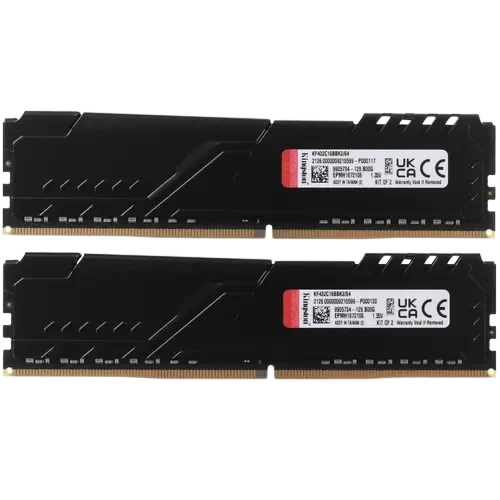 Оперативная память 64 Gb 3200 MHz Kingston FURY Beast Black (KF432C16BBK2/64)