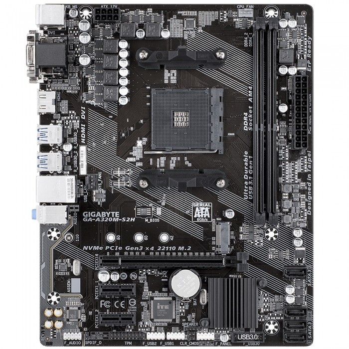Материнская плата GIGABYTE GA-A320M-S2H OEM