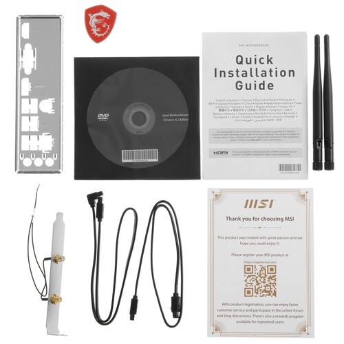 Материнская плата MSI PRO H610M-G WIFI DDR4