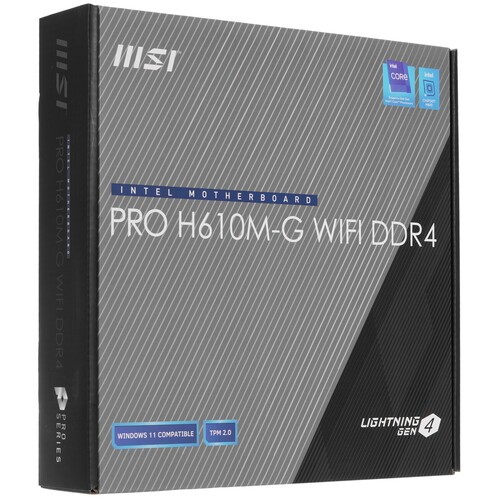 Материнская плата MSI PRO H610M-G WIFI DDR4