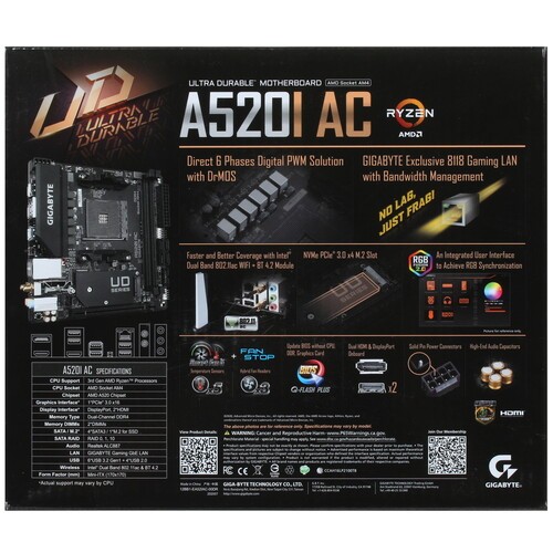 Материнская плата Gigabyte A520I AC
