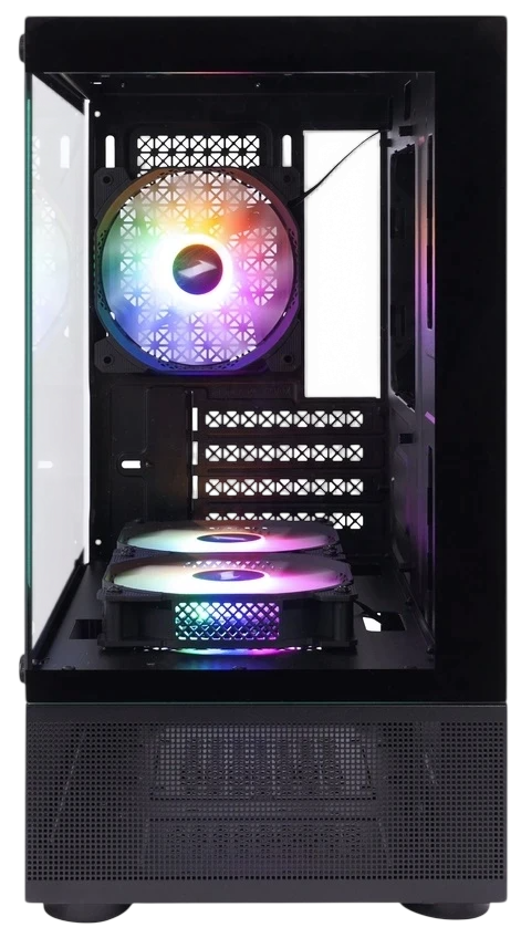 Компьютерный корпус 1STPLAYER MIKU Mi2-A LED Black (FP_Mi2-A-BK-2F1R-1F1)