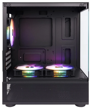 Компьютерный корпус 1STPLAYER MIKU Mi2-A LED Black (FP_Mi2-A-BK-2F1R-1F1)