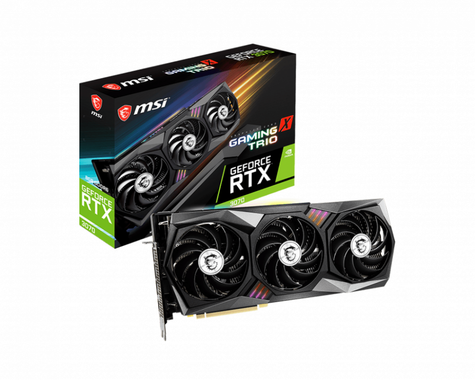 Видеокарта MSI (RTX 3070 GAMING X TRIO) GeForce RTX 3070 8GB GAMING X TRIO