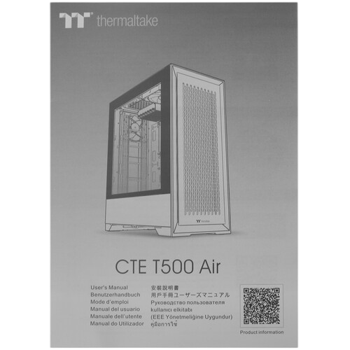 Компьютерный корпус Thermaltake CTE T500 Air TG Snow White (CA-1X8-00F6WN-00)