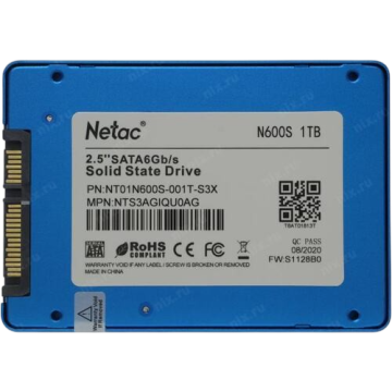 Твердотельный накопитель NETAC 1000 Gb (NT01N600S-001T-S3X)