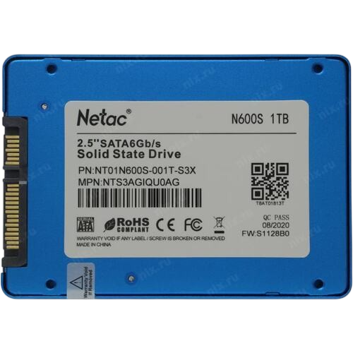 Твердотельный накопитель NETAC 1000 Gb (NT01N600S-001T-S3X)
