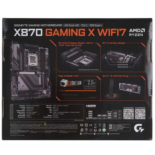 Материнская плата Gigabyte X870 GAMING X WIFI7
