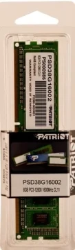 Оперативная память 8 Gb 1600 MHz PATRIOT (PSD38G16002)