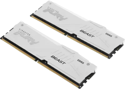 Оперативная память 64 Gb 6000 MHz Kingston FURY Beast RGB White (KF560C30BWAK2-64)