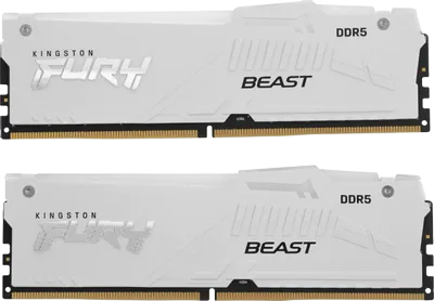 Оперативная память 64 Gb 6000 MHz Kingston FURY Beast RGB White (KF560C30BWAK2-64)