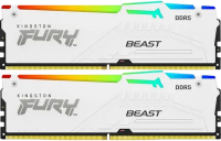 Оперативная память 64 Gb 6000 MHz Kingston FURY Beast RGB White (KF560C30BWAK2-64)