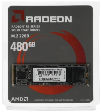 Твердотельный накопитель AMD 480 Gb Radeon R3 Series (R3MS0480G8)
