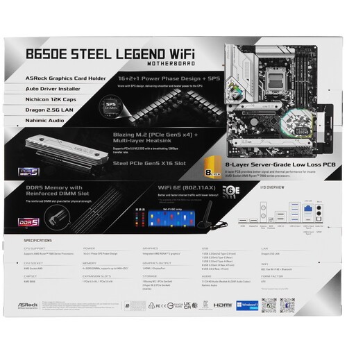 Материнская плата ASRock B650E STEEL LEGEND WIFI