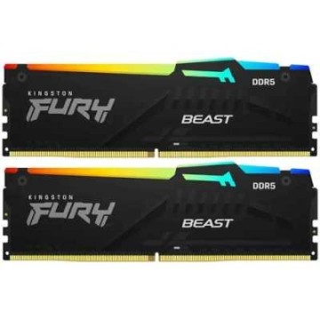Оперативная память 64 Gb 5200 MHz Kingston FURY Beast RGB XMP (KF552C40BBAK2-64)
