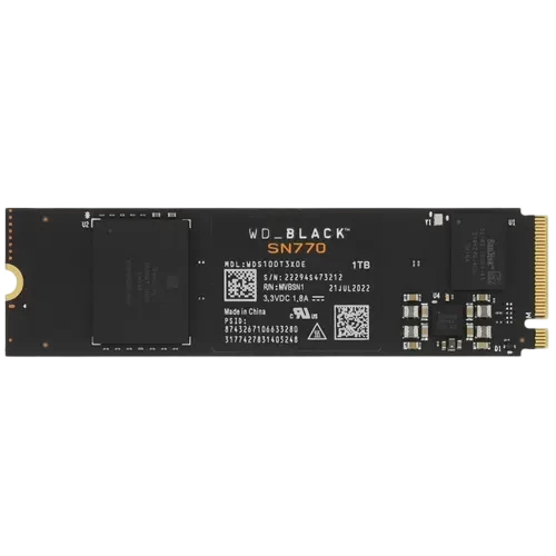 Твердотельный накопитель Western Digital 1000 Gb SN770 Black (WDS100T3X0E)