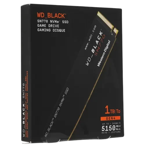 Твердотельный накопитель Western Digital 1000 Gb SN770 Black (WDS100T3X0E)