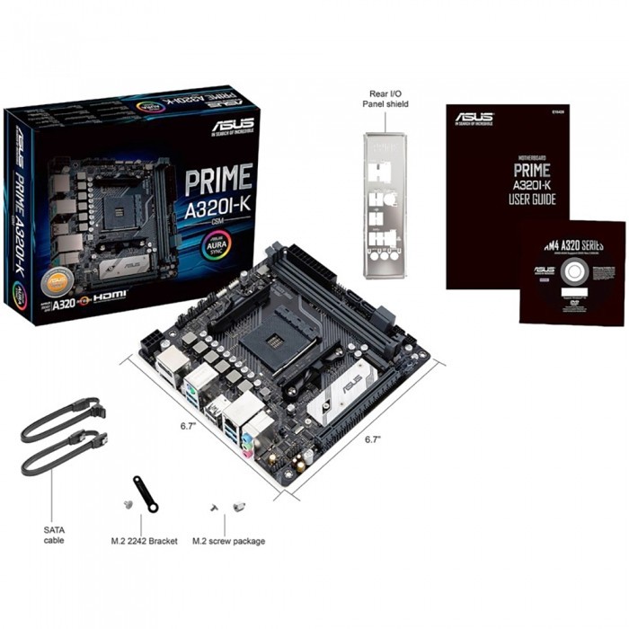 Материнская плата ASUS PRIME A320I-K/CSM
