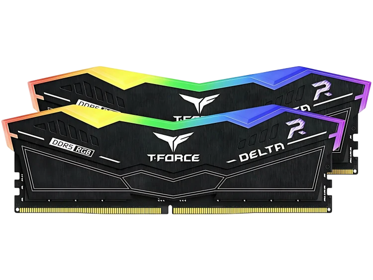 Оперативная память 64 Gb 6400 MHz Team Group T-FORCE DELTA RGB Black (FF3D564G6400HC30CDC01)