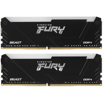 Оперативная память 16 Gb 3200 MHz Kingston FURY Beast RGB Black (KF432C16BB2AK2/16WP)
