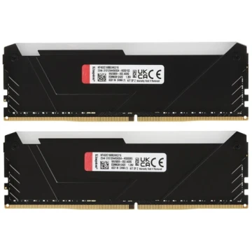 Оперативная память 16 Gb 3200 MHz Kingston FURY Beast RGB Black (KF432C16BB2AK2/16WP)