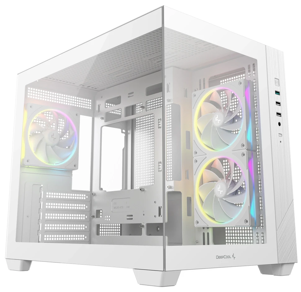 Компьютерный корпус Deepcool CG330 3F WH ARGB White