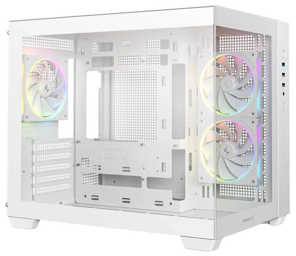Компьютерный корпус Deepcool CG330 3F WH ARGB White