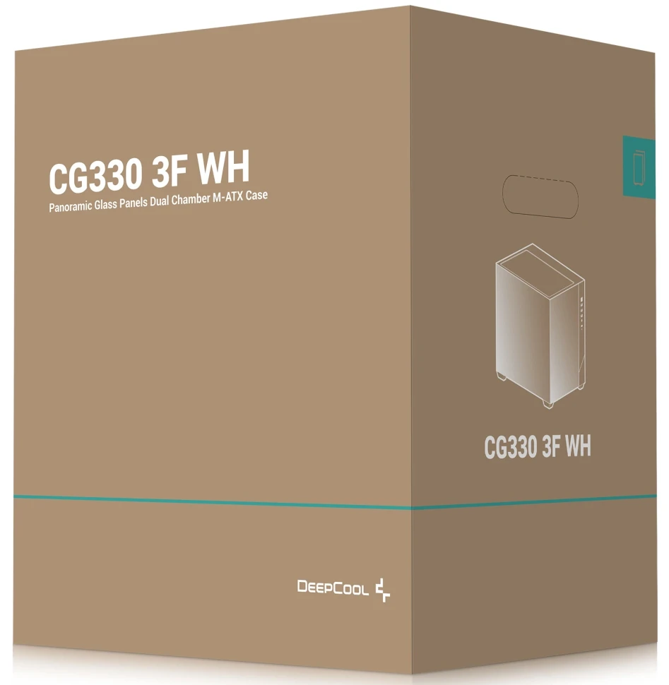 Компьютерный корпус Deepcool CG330 3F WH ARGB White
