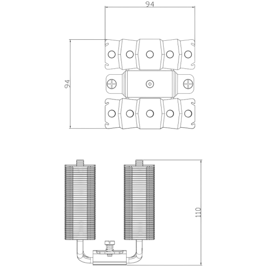 Кулер для процессора Thermalright Silver Soul 110 Black (TRSS110B)
