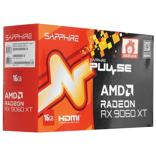 Видеокарта Sapphire (11350-03-20G) Radeon RX 9060 XT 16GB PULSE OC