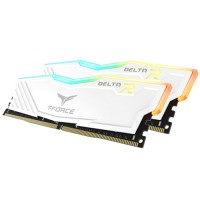 Оперативная память 16 Gb 3600 MHz Team Group T-FORCE DELTA RGB White (TF4D416G3600HC18JDC01) RTL
