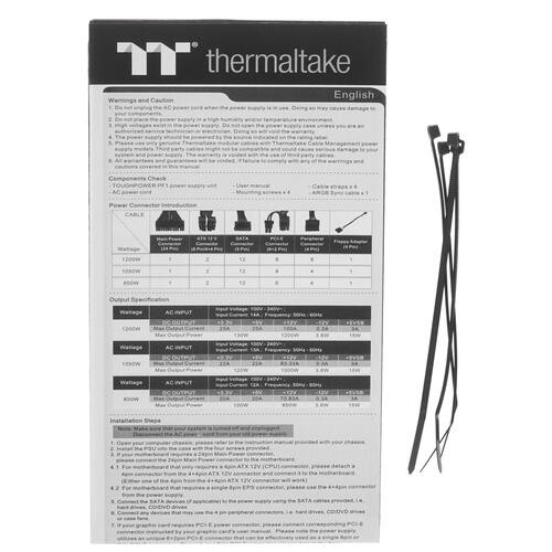 Блок питания Thermaltake 1050W TOUGHPOWER PF1 ARGB PS-TPD-1050F3FAPE-1