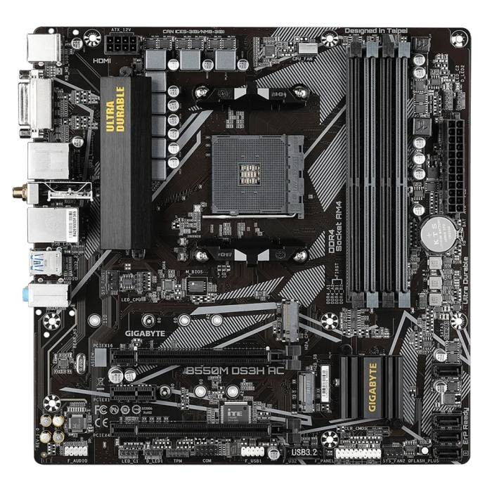 Материнская плата Gigabyte B550M DS3H AC